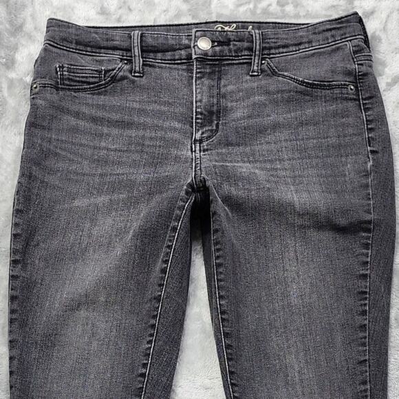 Universal Thread Jeans Womens 6/28L Gray High Rise Jegging Raw Hem Ankle Stretch - Picture 2 of 16